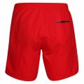 Mens Bright Red Dolphin Side Logo Swim Shorts 37698 by BOSS from Hurleys