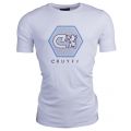 Mens White Hex S/s T Shirt 17584 by Cruyff from Hurleys