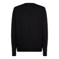 Mens Black Embroidered Logo Crew Sweat Top 49910 by Calvin Klein from Hurleys