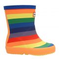 Boys Multicoloured First Classic Rainbow Print Wellington Boots