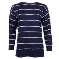 Lifestyle Womens Navy & Cloud Barnavle Knitted Jumper 69309 by Barbour from Hurleys