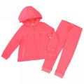 Girls Pink Embellished Hooded Tracksuit 31441 by Billieblush from Hurleys