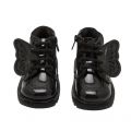 Infant Black Patent Hi Faeries Split Boots (5-12) 92143 by Kickers from Hurleys