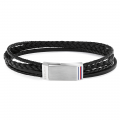 Mens Black Multi Wrap Bracelet 79979 by Tommy Hilfiger from Hurleys