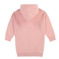 Girls Pink Long Logo Hooded Zip Sweat Top 45385 by DKNY from Hurleys