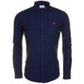 Mens True Blue Steen Slim Fit L/s Shirt 63637 by Farah from Hurleys