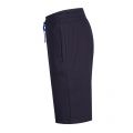 Mens Dark Blue Embossed Logo Sweat Shorts 42766 by BOSS from Hurleys