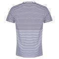 Mens Navy Crew Stripe S/s T Shirt 24238 by Lyle & Scott from Hurleys