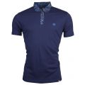 Mens Navy Rosler Paisley S/s Polo Shirt 13829 by Pretty Green from Hurleys