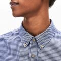 Mens Navy/Purple Small Check Cotton S/s Shirt 59276 by Lacoste from Hurleys