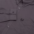 Mens Gunmetal Classic Oxford L/s Shirt 35038 by Fred Perry from Hurleys