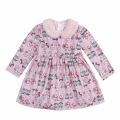 Infant Girls Rose Faux Fur Collar Printed Dress 75193 by Mayoral from Hurleys