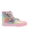 Girls Rainbow Pink Unicorn Wings Sequin Mid Boots (26-35) 105749 by Lelli Kelly from Hurleys