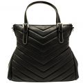 Womens Black Chevron Quilt Shopper Bag 59154 by Armani Jeans from Hurleys