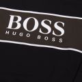 Mens Black/Khaki Authentic Block Logo Crew Sweat Top 57162 by BOSS from Hurleys