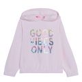Girls Pale Pink Good Vibes Only Hoodie