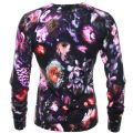 Womens Mid Grey Noline Shadow Floral Printed Sweater