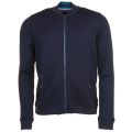 Mens Navy Bruno Quilted Bomber Sweat Top 61459 by Ted Baker from Hurleys