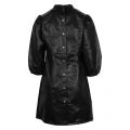 Womens Black Vipumida Faux Leather Dress 58875 by Vila from Hurleys