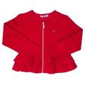 Girls Red Knitted Peplum Cardigan 12665 by Mayoral from Hurleys