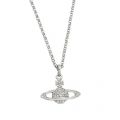 Womens Silver Mini Bas Relief Pendant Necklace 67174 by Vivienne Westwood from Hurleys