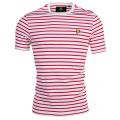 Mens Racing Red Breton Stripe S/s Tee Shirt 8823 by Lyle & Scott from Hurleys