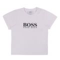 Toddler White Branded S/s T Shirt 45516 by BOSS from Hurleys