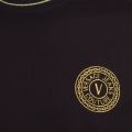 Mens Black Small Logo Ringer Slim Fit S/s T Shirt 83447 by Versace Jeans Couture from Hurleys