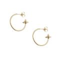 Womens Gold Rosemary Small Hoop Earrings 76880 by Vivienne Westwood from Hurleys