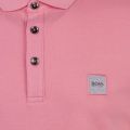 Casual Mens Medium Pink Passenger Slim Fit S/s Polo Shirt 73673 by BOSS from Hurleys