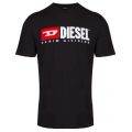 Mens Black T-Just-Division S/s T Shirt 40475 by Diesel from Hurleys