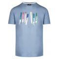 Mens Mid Blue Paint Sticks Regular Fit S/s T Shirt 35750 by PS Paul Smith from Hurleys