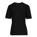 Womens Black Tonal Sequin Heart S/s T Shirt 77123 by Love Moschino from Hurleys