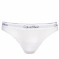 Womens White Logo Band Ribbed Briefs 28994 by Calvin Klein from Hurleys