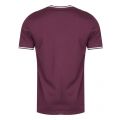 Mens Mahogany Twin Tipped S/s T Shirt 32009 by Fred Perry from Hurleys