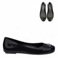 Vivienne Westwood Kids Black Orb Space Love Dolly Shoes (10-2) 21510 by Mini Melissa from Hurleys