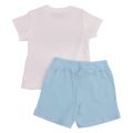 Baby Cloud/Baby Blue Toy Shadow T Shirt & Shorts Set 58527 by Moschino from Hurleys