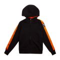 Boys Black Aldrin Hooded Zip Through Sweat Top 81363 by Parajumpers from Hurleys