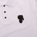 Mens White Ikonik Patch S/s Polo Shirt 76940 by Karl Lagerfeld from Hurleys