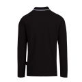 Mens Black Branded Tipped Collar L/s Polo Shirt 51281 by Versace Jeans Couture from Hurleys