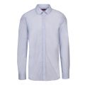 Mens Light Blue Elisha02 Extra Slim Fit L/s Shirt