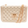 Womens Rose Gold Quilted Logo Shoulder Bag 17984 by Love Moschino from Hurleys