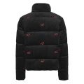 Womens Black Cord Logo Padded Jacket 80911 by Tommy Jeans from Hurleys