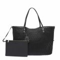 Womens Black/Gold Large Textured Reversible Bag 41317 by Love Moschino from Hurleys