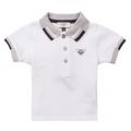 Baby White Small Logo S/s Polo Shirt 19776 by Armani Junior from Hurleys