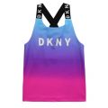 Girls Pink/Blue Ombre Sport Vest Top 55839 by DKNY from Hurleys