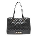 Womens Black Quilted Shopper Bag 47904 by Love Moschino from Hurleys