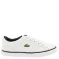 Child White Lerond Trainers (1-13) 24030 by Lacoste from Hurleys