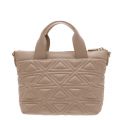 Womens Beige Quilted Small Tote Bag 29111 by Emporio Armani from Hurleys
