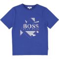 Boys Blue Branded Box S/s T Shirt 19655 by BOSS from Hurleys